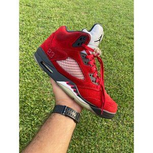 Size 13 - Mens Jordan 5 Retro "Raging Bull" DD0587-600 PRE OWNED